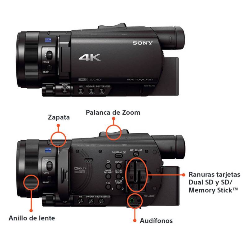 Sony Caméscope 4K HDR FDR-AX700