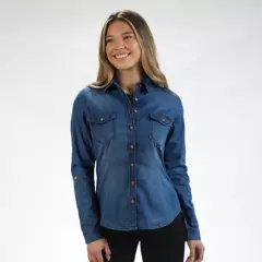 FORDAN JEANS - Camisa Denim Mujer Fordan Jeans