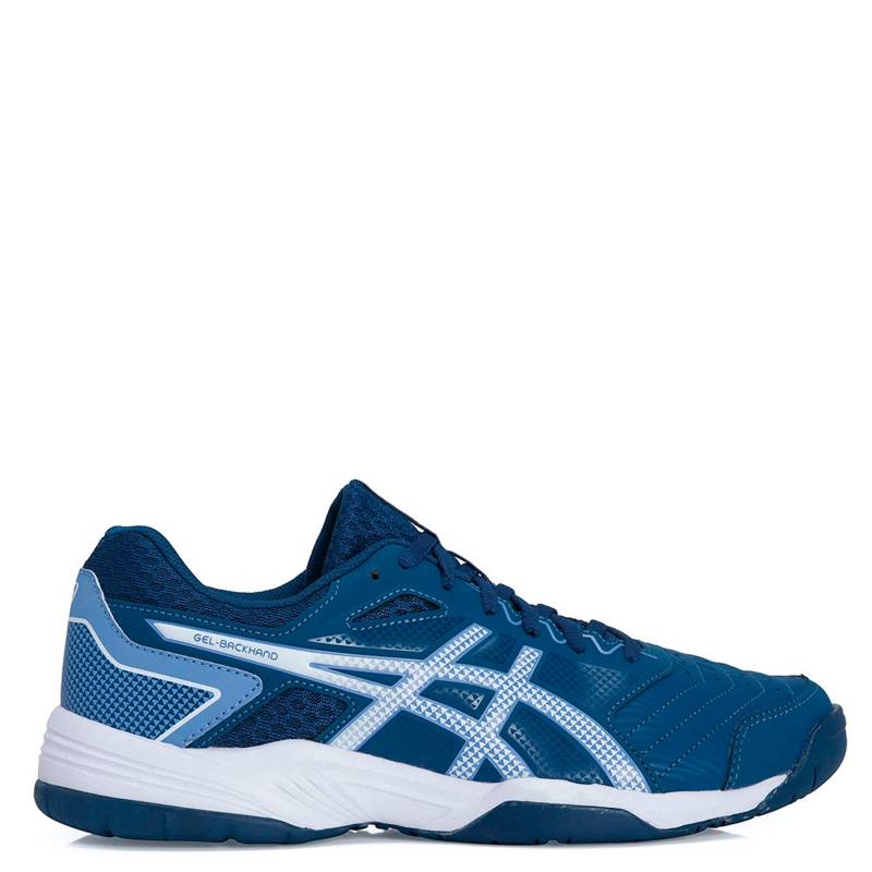 Zapatillas Asics Tenis Hombre Gel Backhand Azul-amarillo Cli