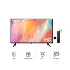 SAMSUNG - Televisor Samsung 43" Smart TV 4K UHD UN43AU7090GXPE