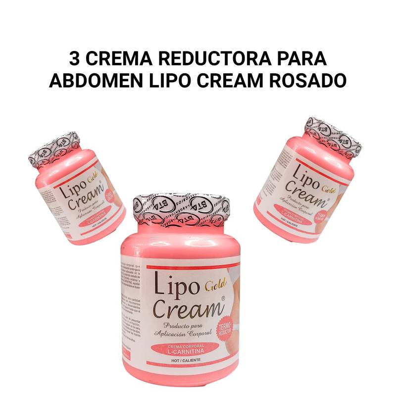 Crema Reductora Lipo Cream con Carnitina Rosada