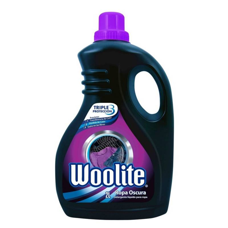 Pack x2 Detergente Liquido Ropa Negra 2 litros WOOLITE 