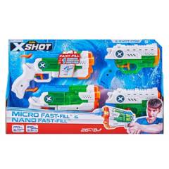 X-SHOT - Juguete Pistola de Agua micro y nano llenado rapido X-SHOT