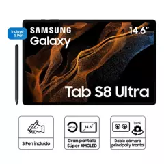 SAMSUNG - Samsung Galaxy Tab S8 Ultra 128GB - 14.6" Grafito con Keyboard