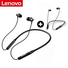 LENOVO - Combo 2 Audifonos Bluetooth Lenovo HE05 Negro