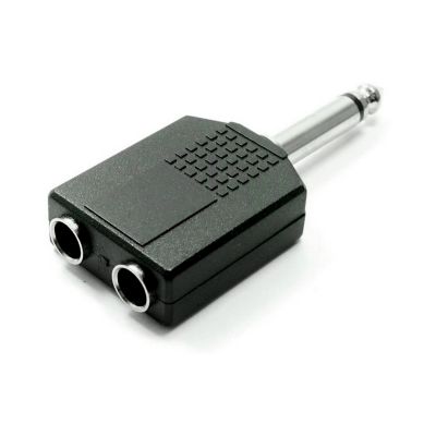 Adaptador 2 Jack Stereo 6.3mm a 1 Plug Stereo 3.5mm Rpan320 Roxtone -  Promart