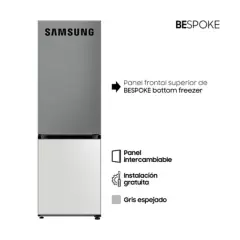 SAMSUNG - Panel Frontal superior para refrigeradora Bespoke Bottom Freezer (BMF) Gris