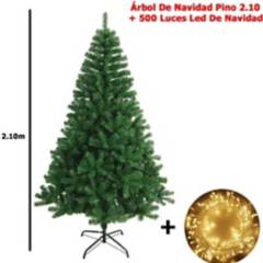 OTTOWARE - Árbol De Navidad Pino 2.10 + 500 Luces Led
