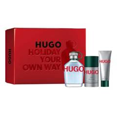 Estuche Hugo Man For Him Eau de Toilette 125 ml +Desodorante 75 ml + Shower Gel 100 ml
