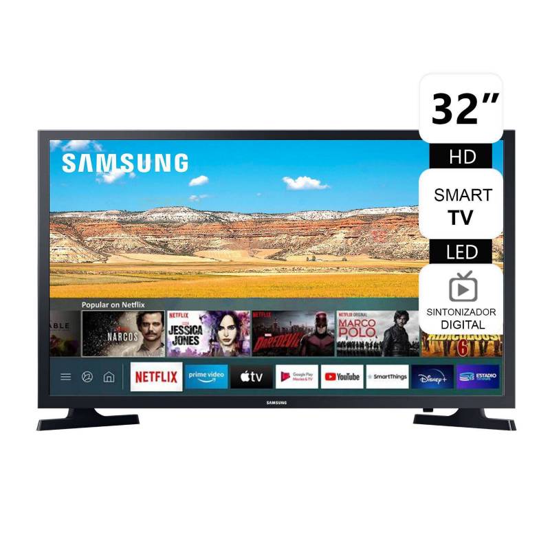 SAMSUNG - Televisor Samsung Smart TV 32" HD UN32T4202AG