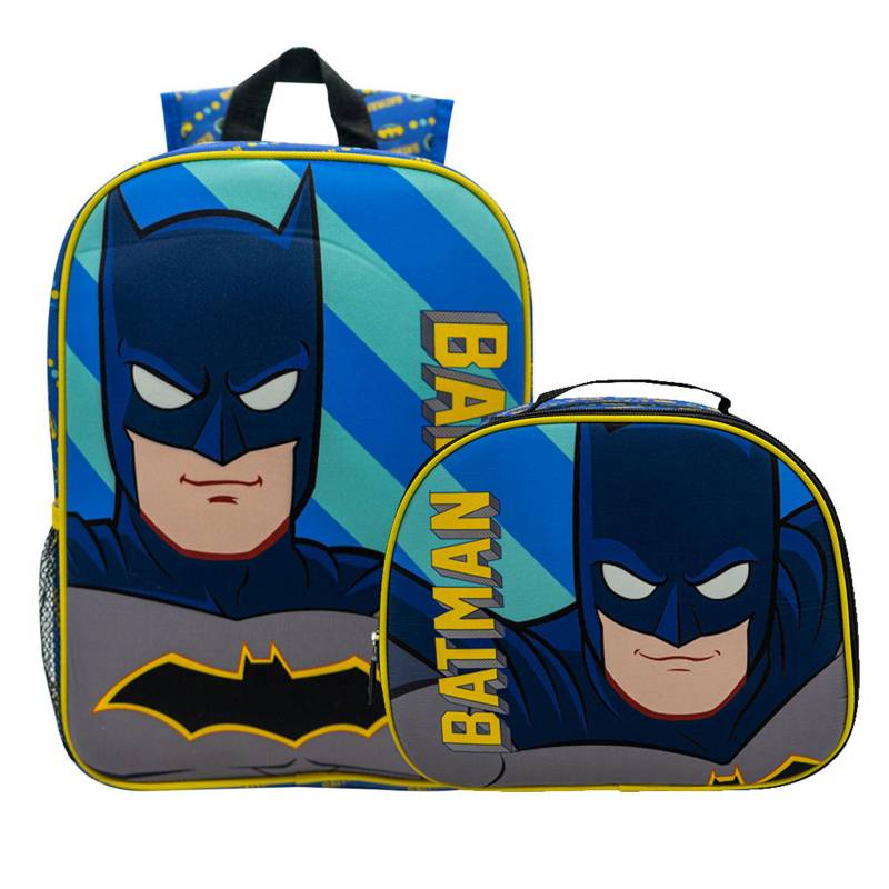 Set Mochila Escolar Infantil + Lonchera Batman BATMAN 