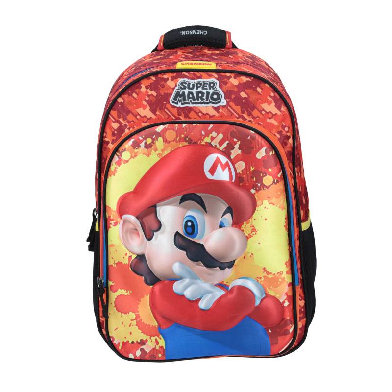 NINTENDO - Mochila Escolar Infantil Fire Mario Nintendo