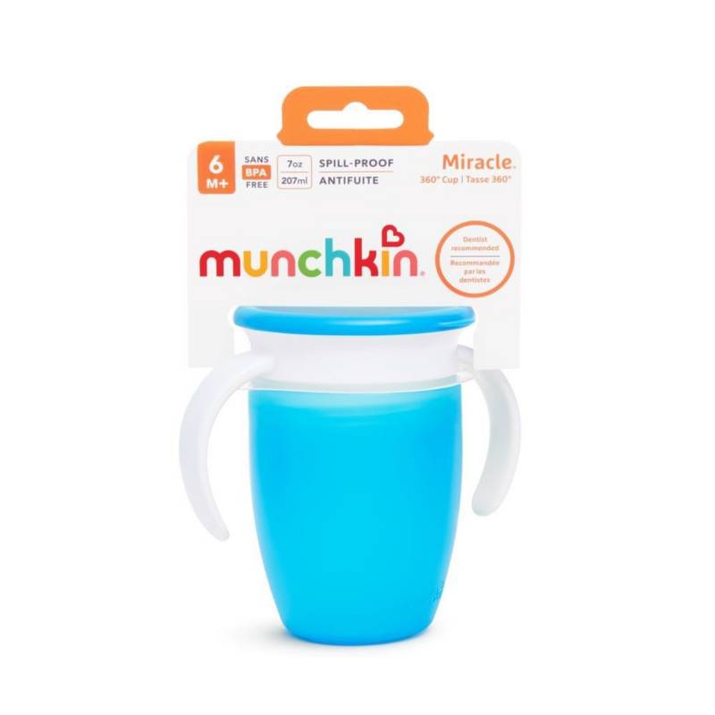 Munchkin® Miracle® 360 - Vaso para niños pequeños, 10 onzas, verde/azul, 2  unidades