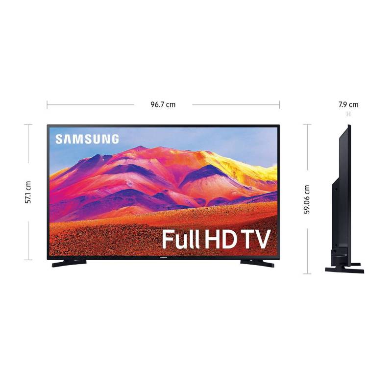 SAMSUNG - Televisor Samsung Led 43" FHD Smart Tv UN43T5202AG