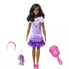 BARBIE - Muñeca Mi Primera Barbie Vestidos y Mascotas