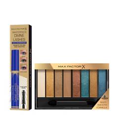 MAX FACTOR - Max Factor Pack Máscara Divine Lashes waterproof+ Masterpiece Palette Peacock