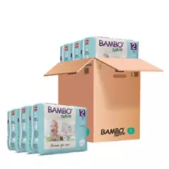 BAMBO NATURE - Pañal Bambo Nature Talla 2 (P) - 6 Paquetes de 30 unid