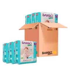 BAMBO NATURE - Pañal Bambo Nature Talla 3 (M) - 6 Paquetes de 28 unid