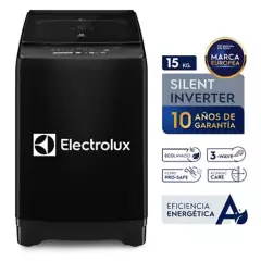 ELECTROLUX - Lavadora Inverter 15kg EWIP15 Negro