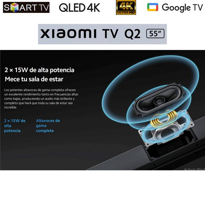 Xiaomi Tv Q2 55 Qled Uhd 4k Smart Google Tv XIAOMI
