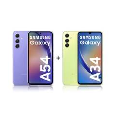 Galaxy A54 128GB Violeta+A34 128GB
