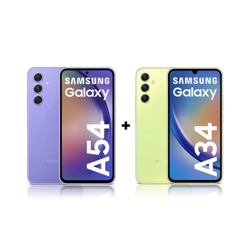 SAMSUNG - Galaxy A54 128GB Violeta+A34 128GB