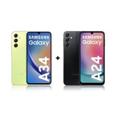 Galaxy A34 128GB Verde + A24 128GB