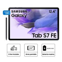SAMSUNG - Samsung Galaxy Tab S7 FE 128GB - 12.4" Negro