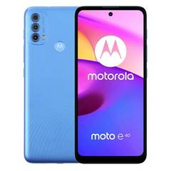 MOTOROLA - Celular Motorola Moto E40 4gb+64gb 48mp - Azul Digital