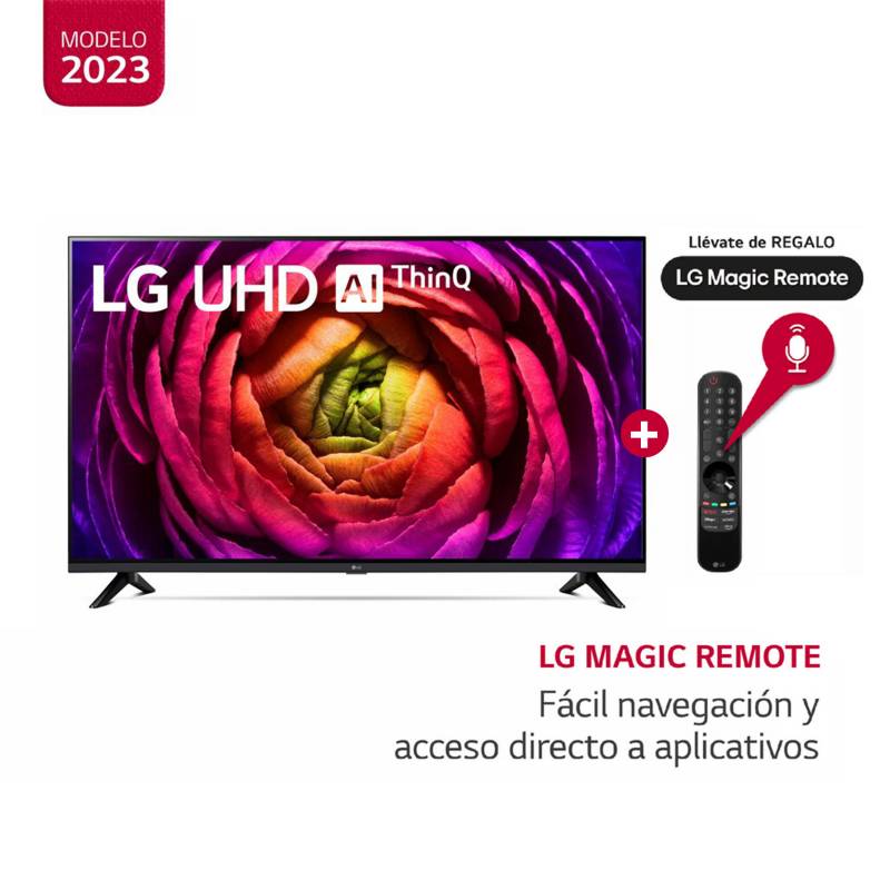 LG - Televisor 55" LG UHD 4K ThinQ AI 55UR7300PSA (2023)