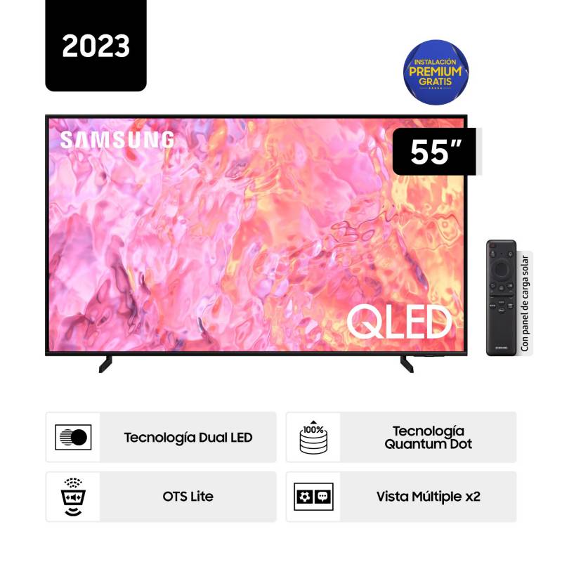 TV Samsung 55 QLED 4K Smart QN55Q60CAGXPE