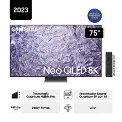 SAMSUNG - Televisor Samsung Smart TV 75" Neo QLED 8K Mini LED QN75QN800CGXPE (2023)