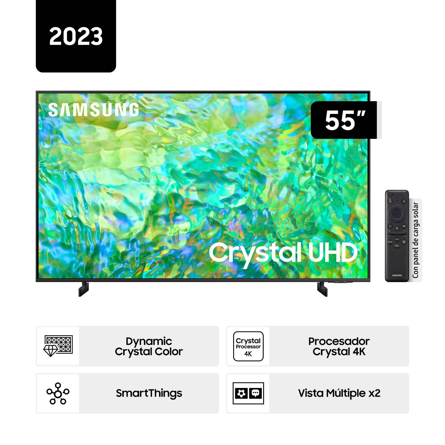 Televisor Samsung Smart Tv 55 Crystal Uhd 4k Un55cu8000gxpe (nuevo)  SAMSUNG