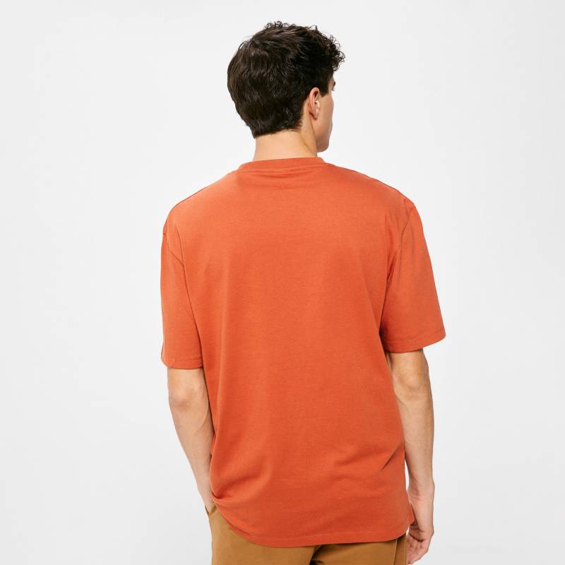 Springfield Camiseta, Camiseta Hombre, Naranja (Orange), M: : Moda