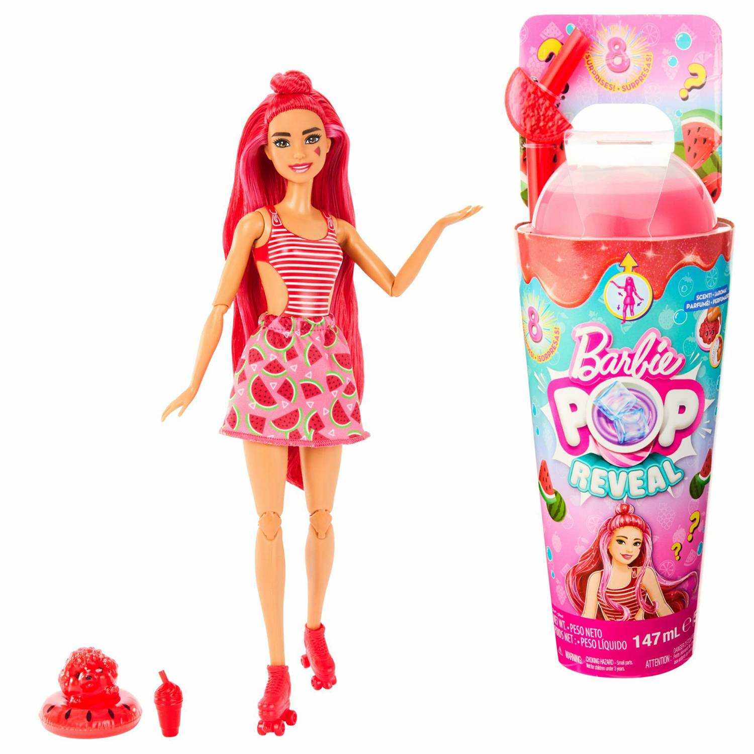 BARBIE POP REVEAL 2023, BEBIDAS FRUTALES, REFERENCIA MY SCENE