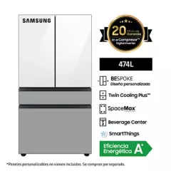 SAMSUNG - Refrigeradora Samsung French Door BeSpoke 474Lt con Panel Intercambiable