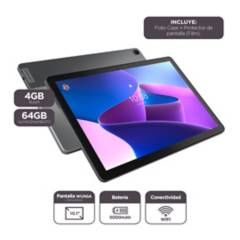 LENOVO - Tablet M10 3ra Gen 4GB 64GB WIFI + Folio Case