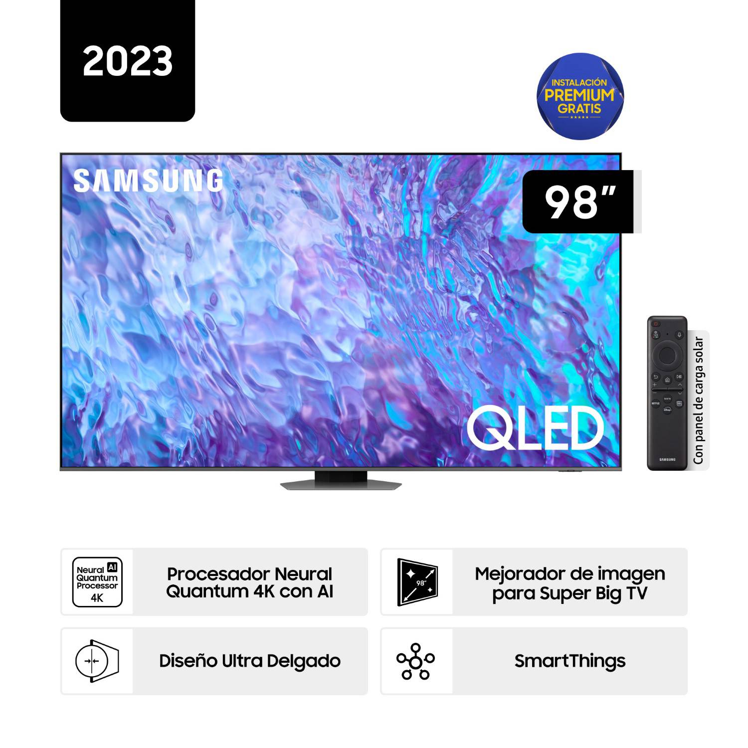 Televisor Samsung Smart Tv 98 Qled 4k Qn98q80cagxpe (nuevo) SAMSUNG