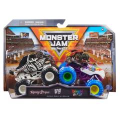 MONSTER JAM - Pack x2 Carro de Juguete Vehículo a Escala 1:64
