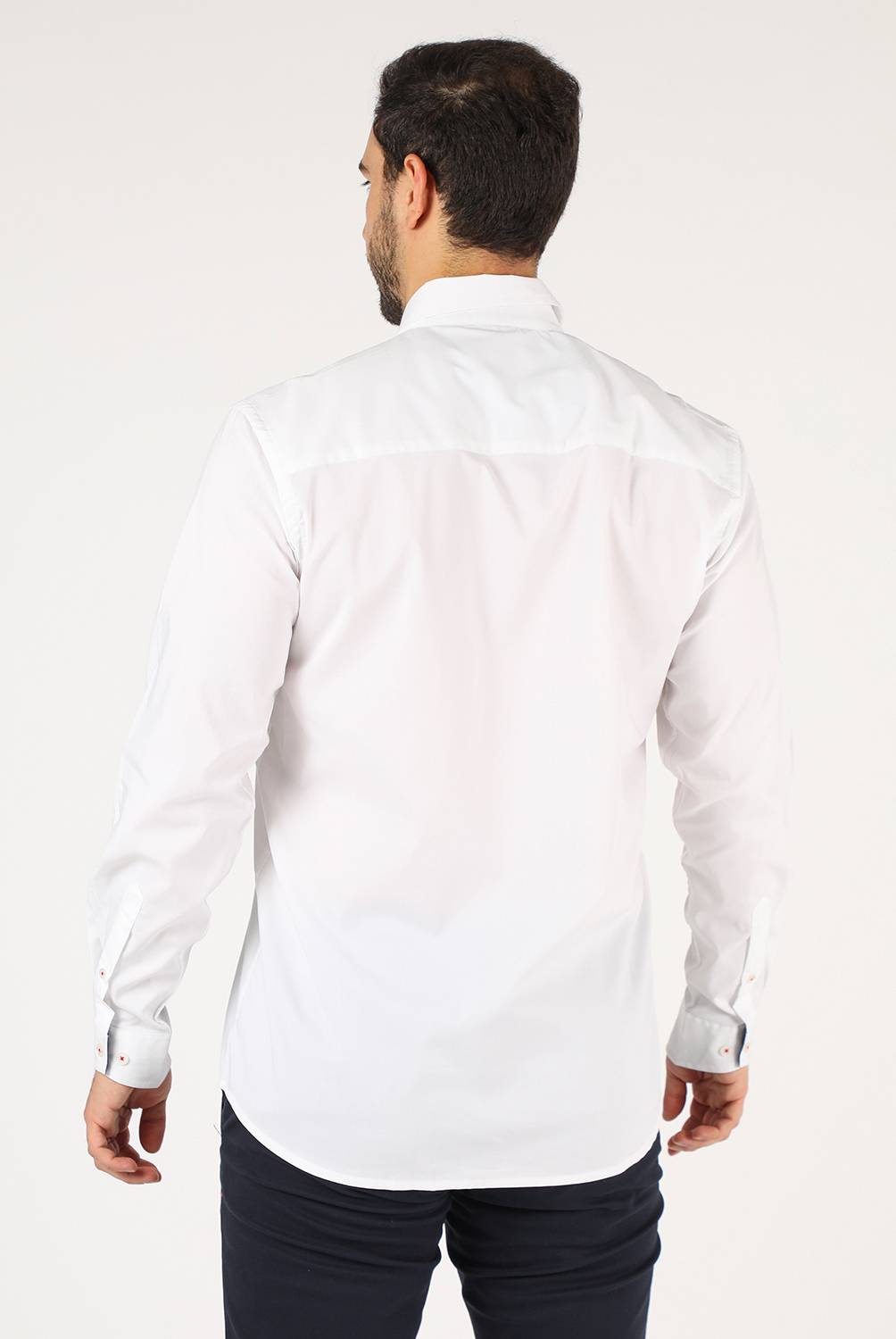 Camisa de vestir Pierre Cardin manga larga para hombre