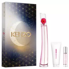 KENZO - Set Flower By Kenzo Poppy Bouquet Eau De Parfum 100 Ml + Body Lotion 75 Ml + Travel Spray 10 Ml