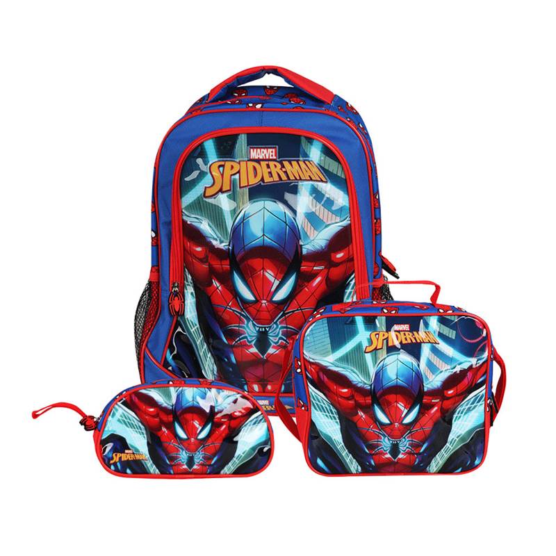 Mochila Marvel Spiderman Color Rojo 40cm Febo - FEBO