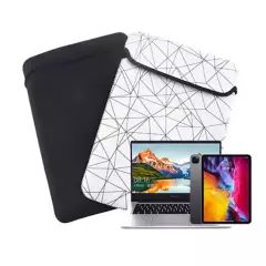 TG EQUIPMENT - Funda Reversible Laptop Hasta 16¿ Con Diseño Blanco / Negro