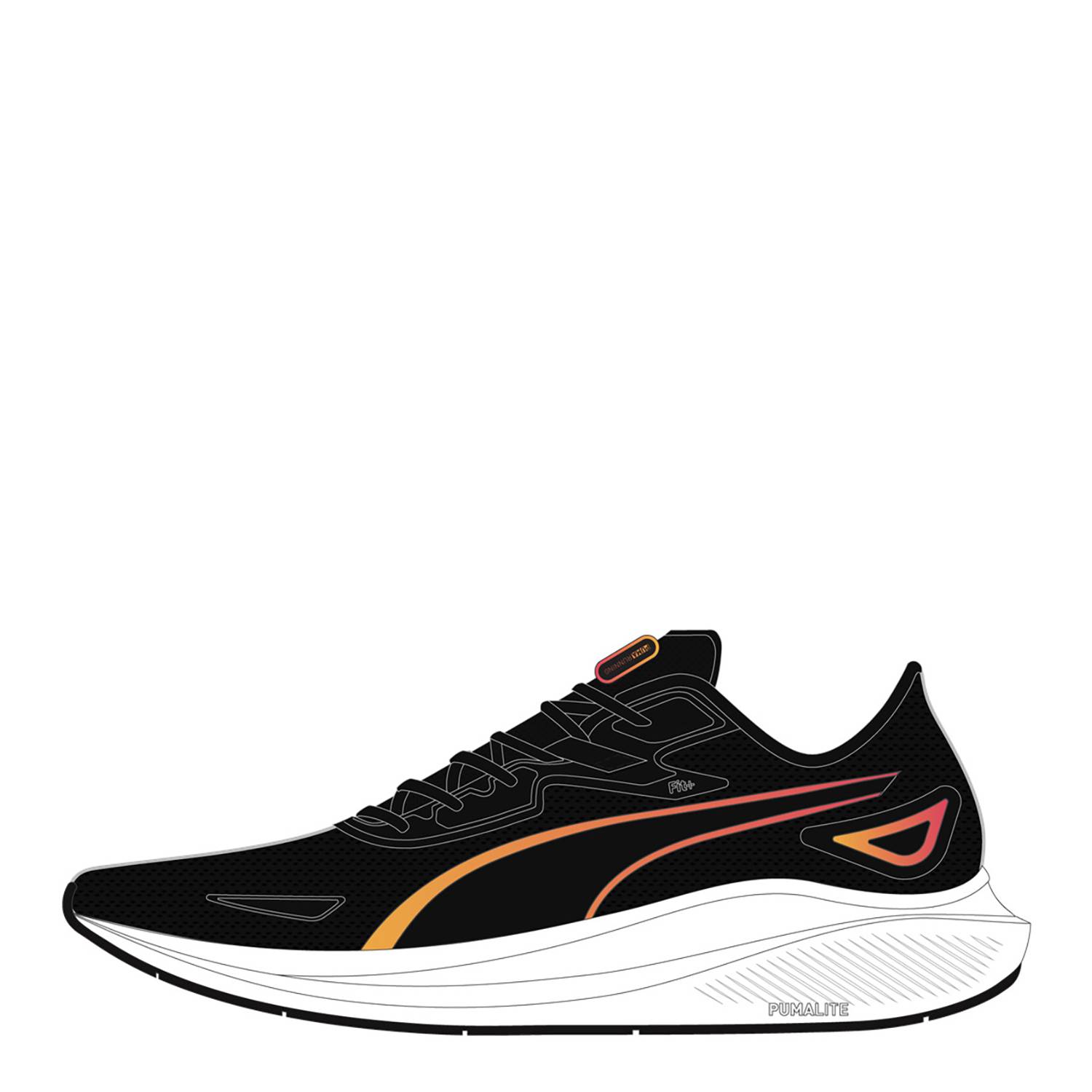 Puma Sky Rocket Lite Alt - Negro - Zapatillas Running Hombre