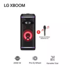 LG - Torre de sonido LG XBOOM OK99M 2000W Bluetooth Karaoke Star