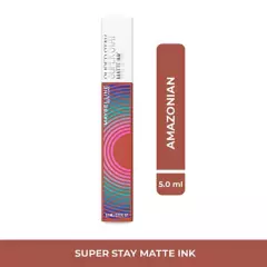 MAYBELLINE - Labial Líquido Maybelline Ny Matte Ink Amazonian - Music Collection Ft. Tini