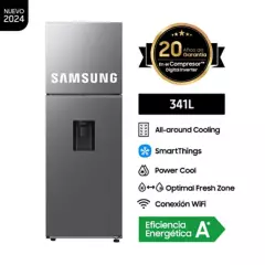 SAMSUNG - Refrigeradora Samsung Top Mount 341Lt RT35DG5720S9PE Silver