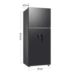 SAMSUNG - Refrigeradora Samsung Top Mount 384Lt RT38DG6730B1PE Negro