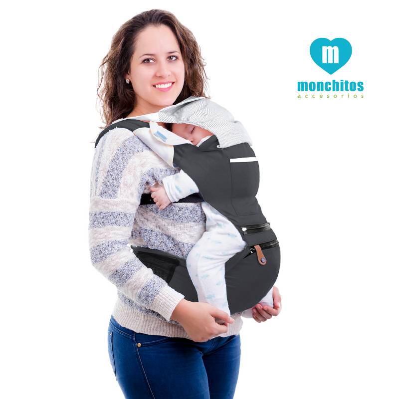 MONCHITOS - Canguro Bebe con Asiento Baby Hip Carrier