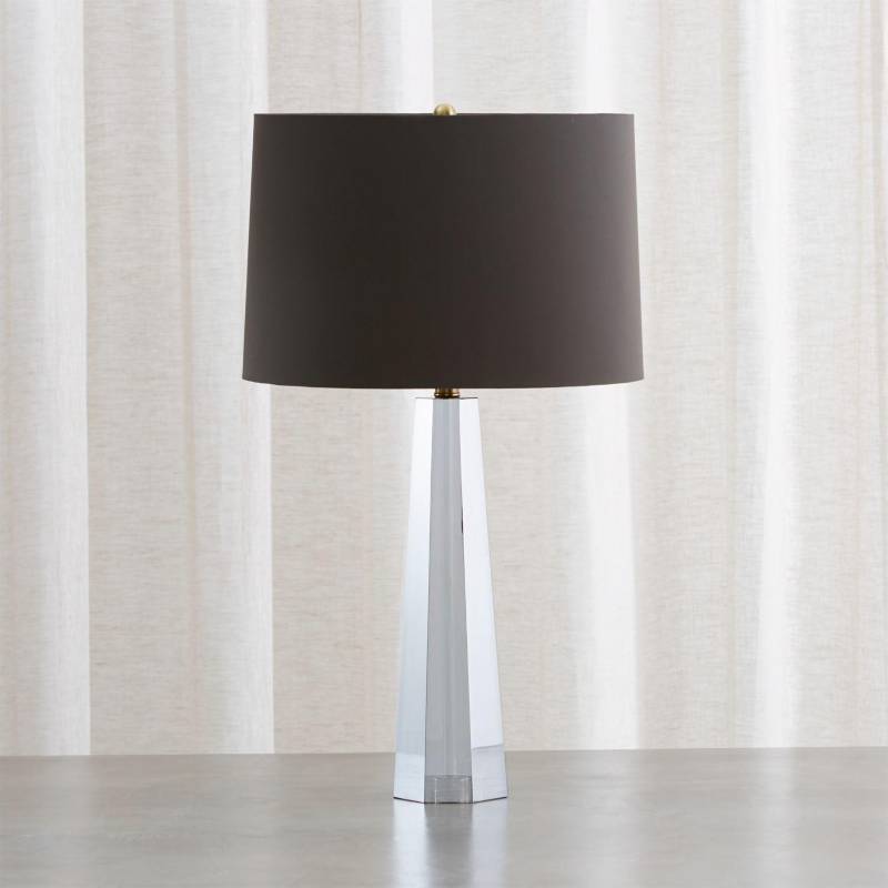 ARTERIORS - Lámpara de mesa de cristal gris Wren
